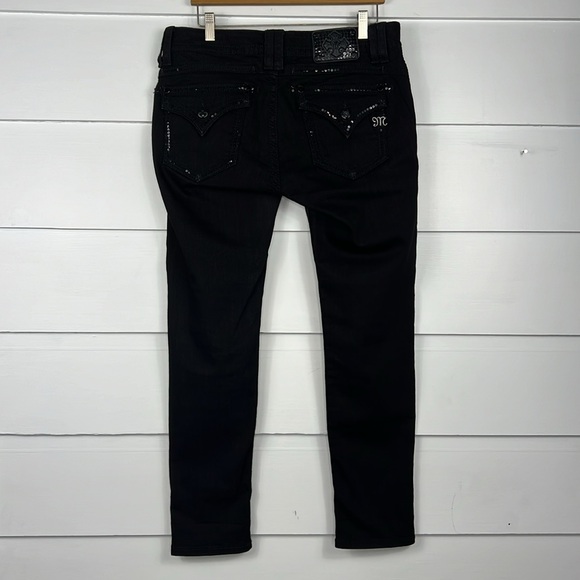 Miss Me Black 01 Signature Skinny Jeans Style JP7636S2 Size 31x30 - Picture 7 of 16